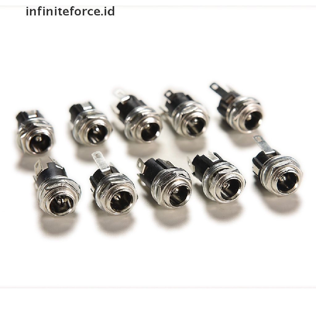 (Infiniteforce.Id) 10pcs Soket Jack Power Supply Dc Female 5.5mm X 5.5mm