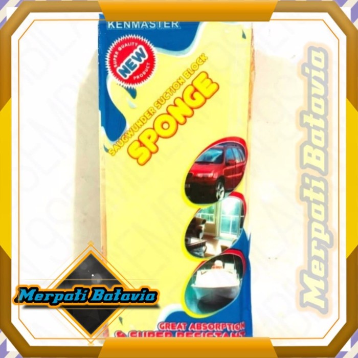 Kenmaster Busa Spon PVA Sponge Bahan Chamois Kanebo Daya Serap Tinggi
