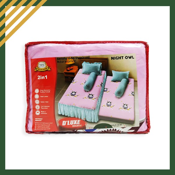 Kintakun Deluxe Sprei Sorong Duo 2in1 120x200 D Luxe Murah Seprei Tidak Luntur