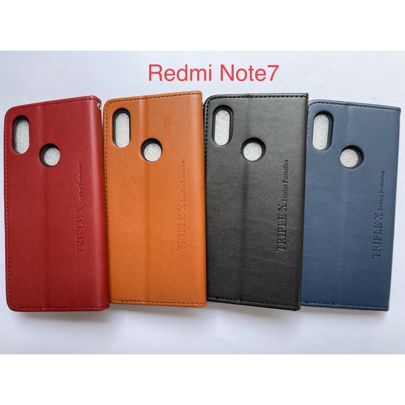 Leather Wallet Flip New Redmi Note7