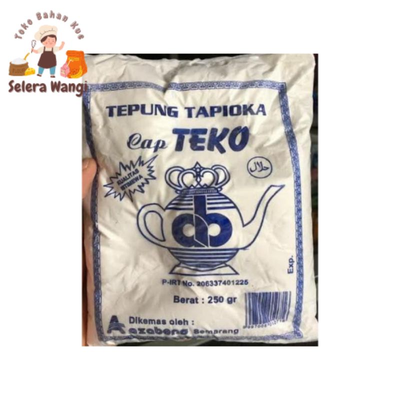 

TEPUNG TAPIOKA CAP TEKO 250 GR (tapioca flour) PATI