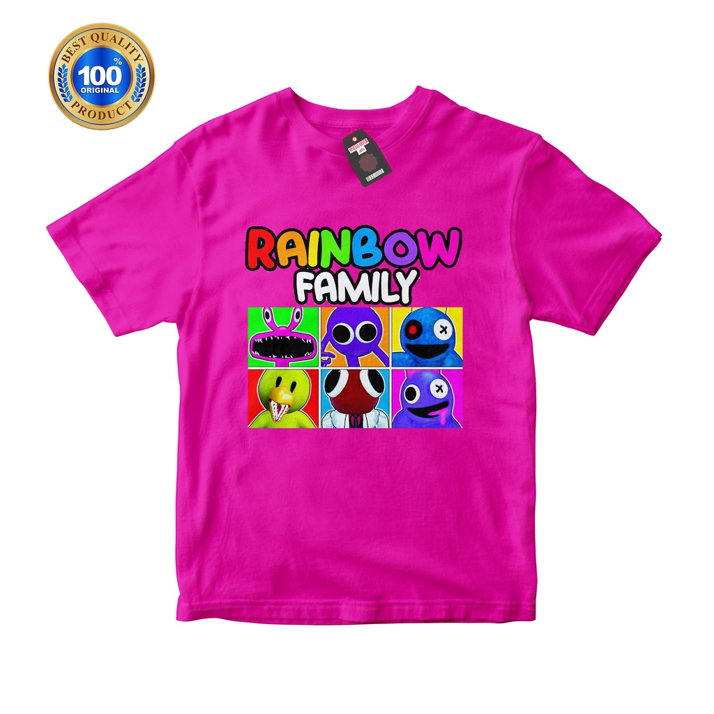 KAOS ANAK RAINBOW FRIENDS UNISEX LENGAN PENDEK