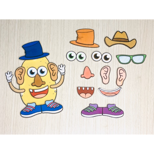Mr Potato Busy Page Motorik Mainan Edukasi Anak Sensory Play