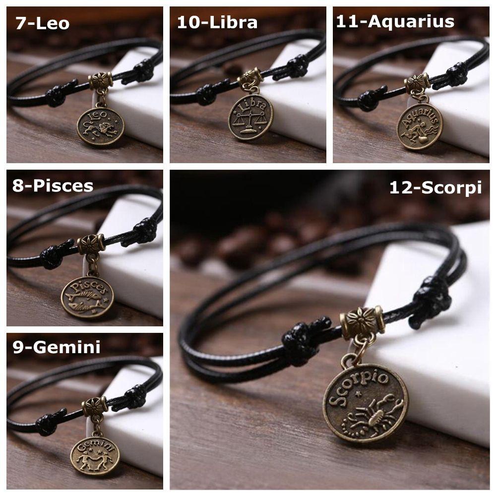 Top Constellation Anklet Hadiah Persahabatan Baru Hadiah Persahabatan Hadiah Ulang Tahun Terbaik Liontin Zodiak