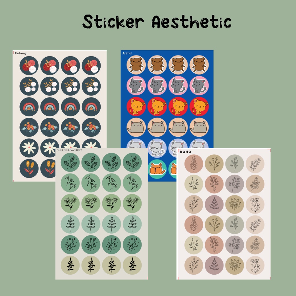 

STIKER LABEL PACK AESTHETIC