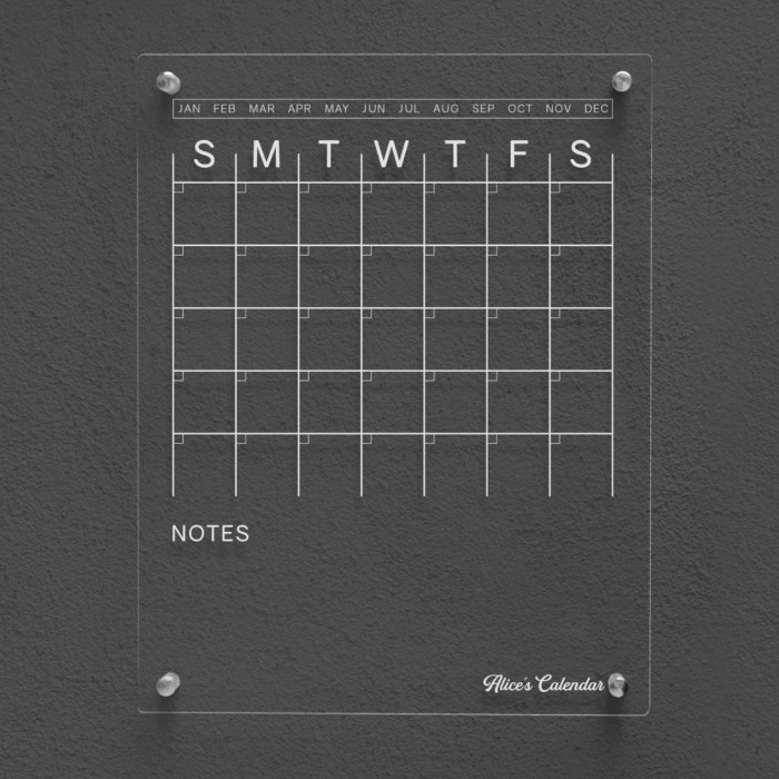 

Hadir Daily Planner Akrilik Weekly Planner Wall Planner Acrylic Uv Bergaransi