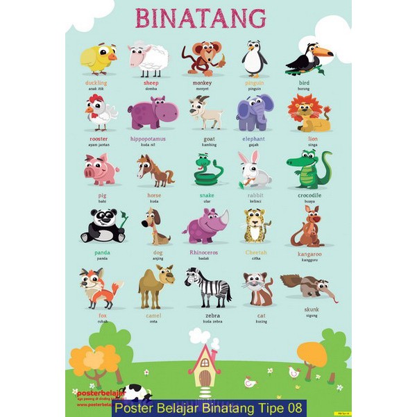 30 Ide Gambar Poster  Tema Hewan Siirisei Densticker