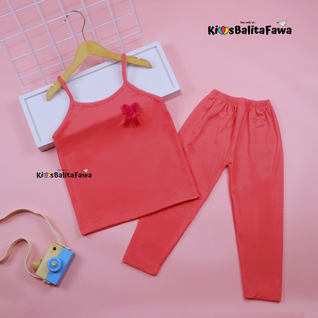 Setelan Violett uk 5-6 Tahun / Baju Anak Perempuan Baby Kaos Tanktop Celana Panjang Legging Polos