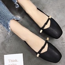 Sepatu Kerja Perempuan Hak Import Formal Sepatu Kerja Wanita Kasual Cantik Flatshoes SK-023