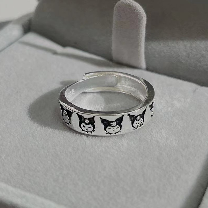 Cincin 925 Silver Adjustable Desain Hello Kitty Untuk Wanita