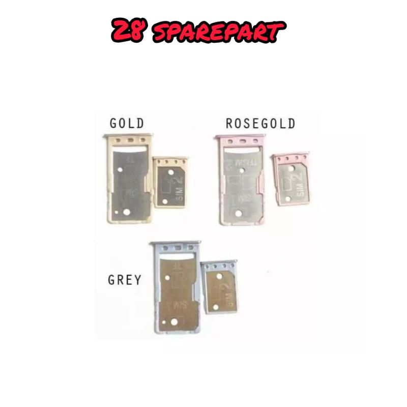 Simtray simlock slotsim Xiaomi redmi 5a 2sim dan 1 SIM original