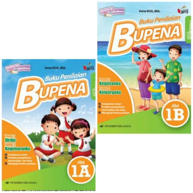 Buku Tematik SD - Bupena SD Kelas /Klas 1 Kurikulum 2013 Erlangga