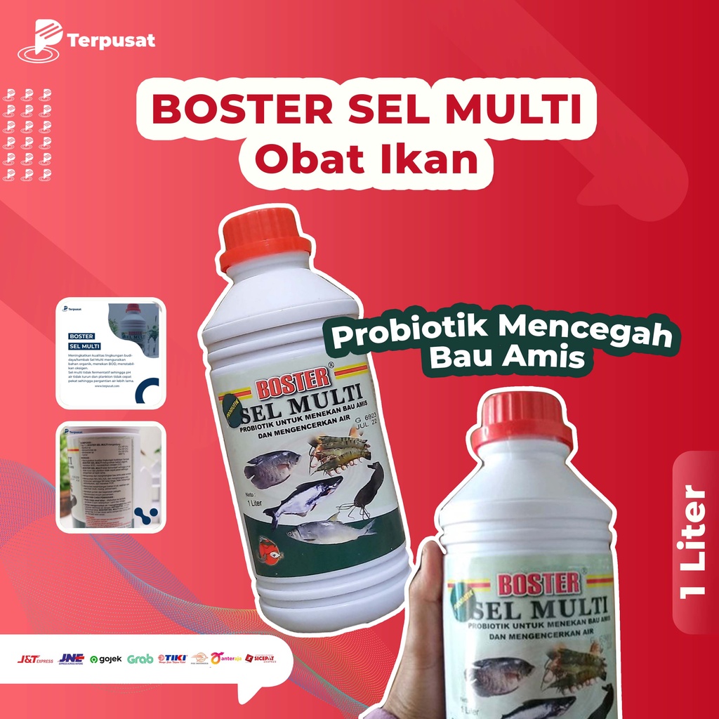 Obat ikan Boster Sel Multi Probiotik Mencegah Bau Amis 1 Liter