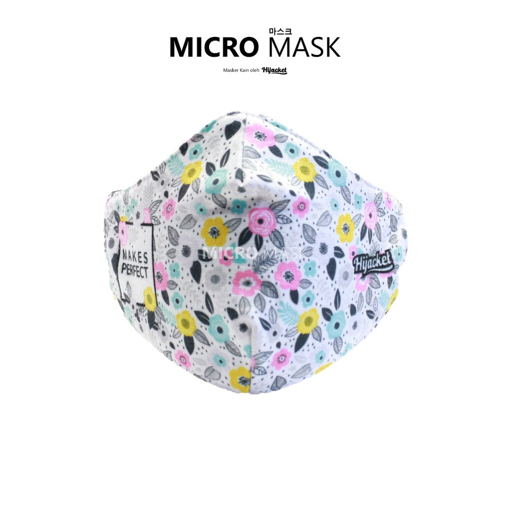 Hijack Mask FACE MASK MOTIF WASHABLE TIEBACK WITH ROSE DESIGN SERIES