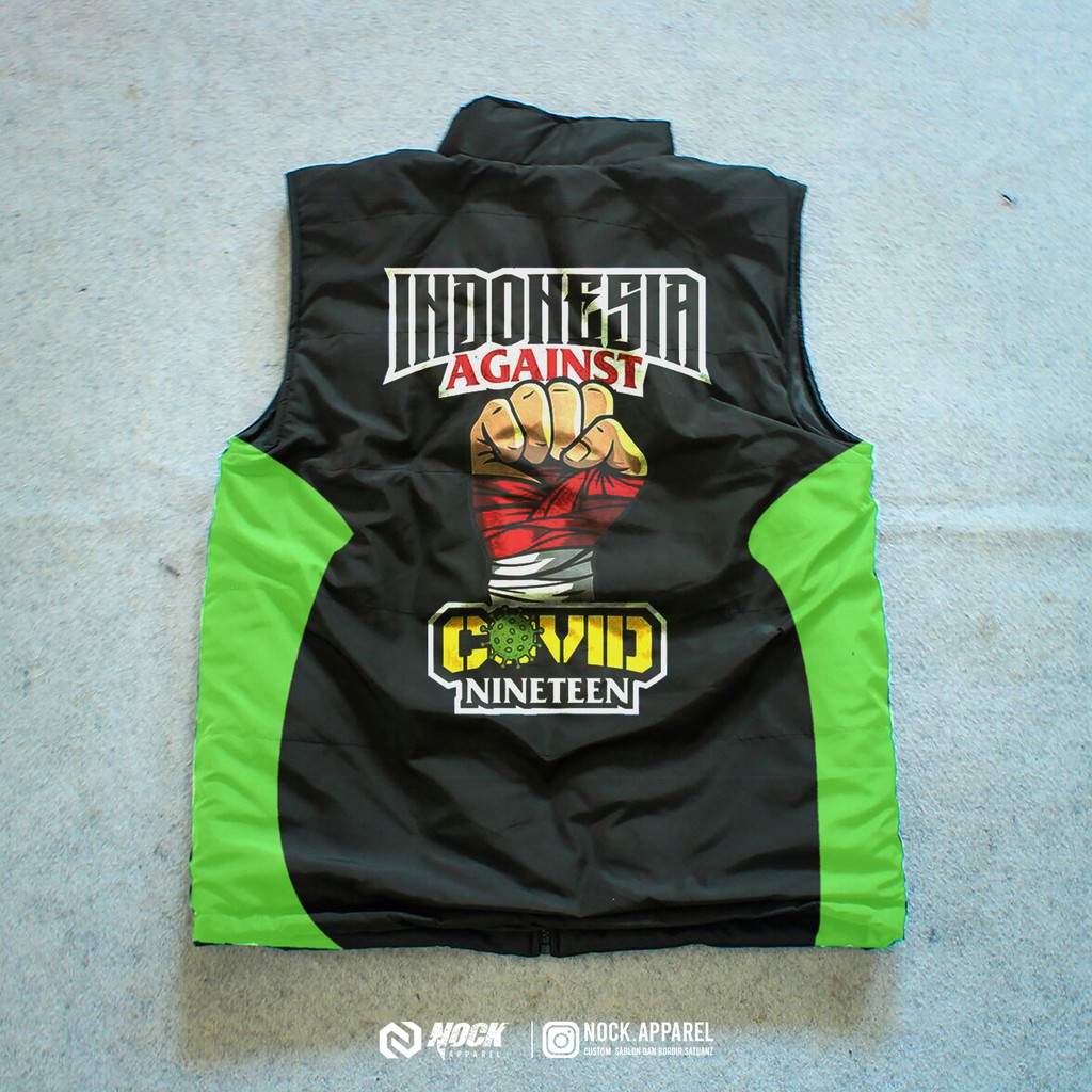 Rompi INDONESIAN COVID Nock Apparel Custom Ojol