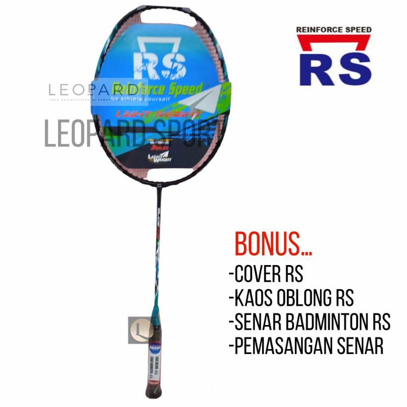 Raket Badminton RS GLIDE 72 JADE / Raket Bulutangkis Reinforce Speed