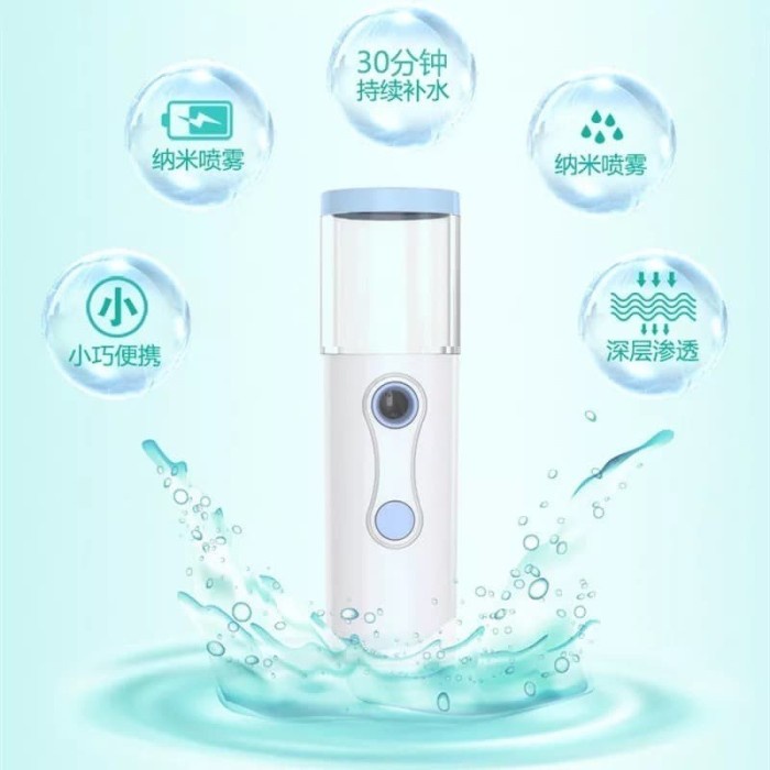 [READY] Nano Spray Perawatan Wajah Mini Portable Asli LED button on/off
