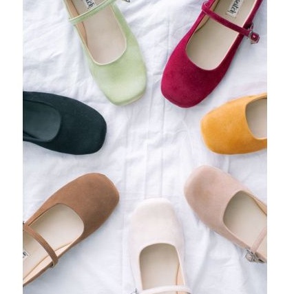 Eveseitch - Baca deskripsi produk - Sada Suede Flatshoes