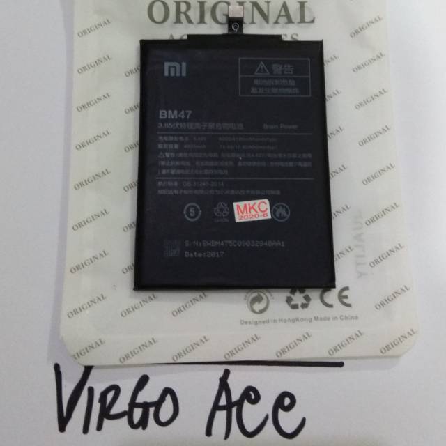 BATRE BATERAI XIAOMI XIOMI REDMI 3/3PRO REDMI 4X BM47 BM-47 ORIGINAL BATTERY HP