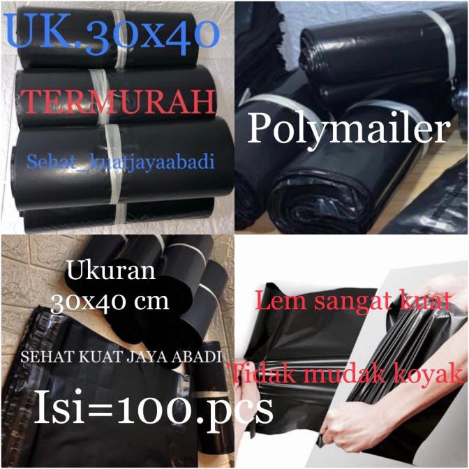 

BARU Plastik packing online shop+lem polymailer tebal premium 30x40