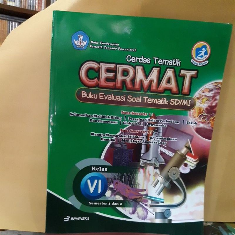 cerdas tematik cermat buku evaluasi soal tematik sd/mi kelas 6semester 1dan 2