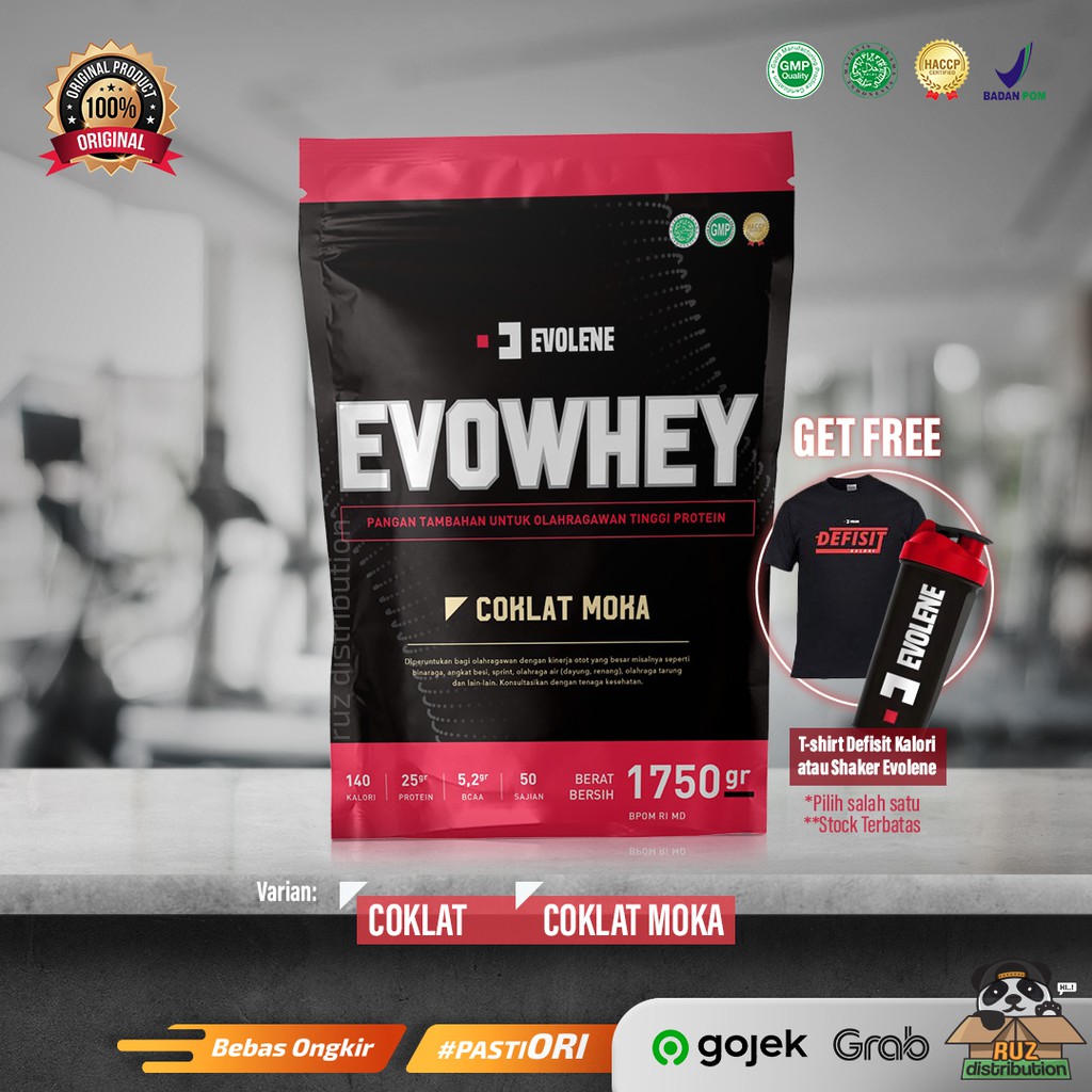 EVOLENE Whey Protein 1750 gram / 50 sachet - Evowhey - Evo Whey