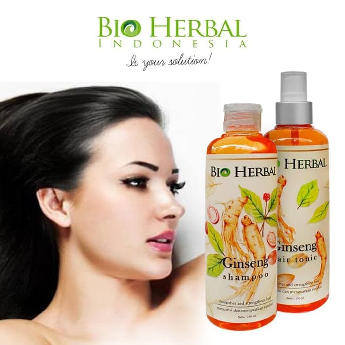 ✨ AKU MURAH ✨Paket Bio Herbal Ginseng Shampoo &amp; Hair Tonic BPOM