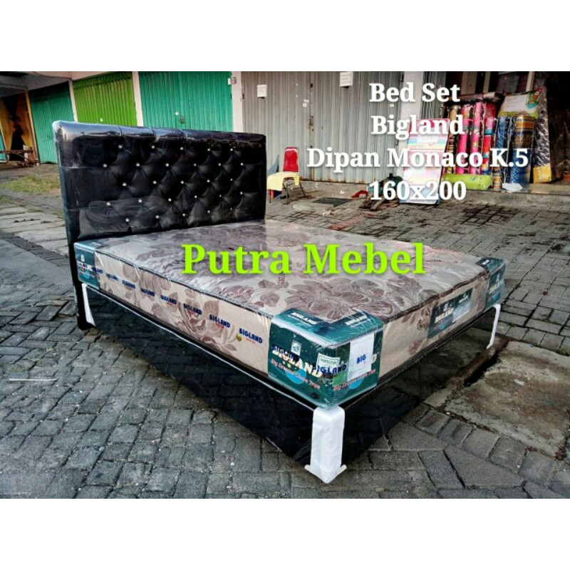 SATU SET SPRINGBED BIGLAND DIPAN MONACO K.5