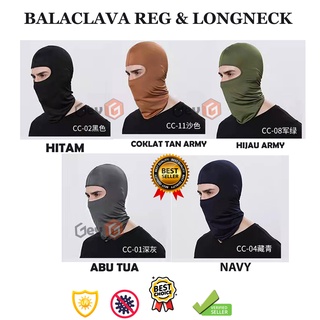Masker Ninja Balaclava Full Face Hitam Polos Size L Termuraah