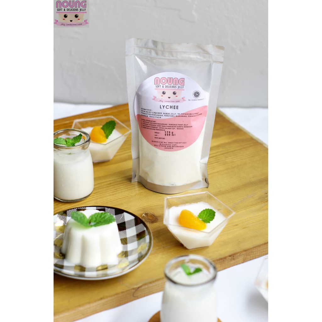 

Bubuk Puding Noung Jelly Lychee 170 g