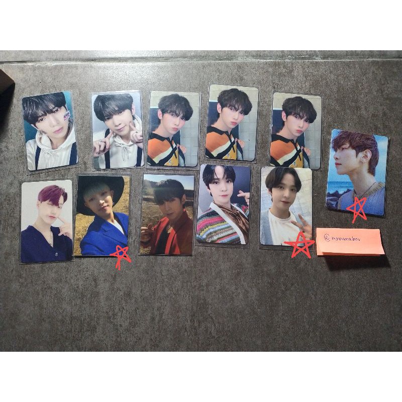 WTS ATEEZ PHOTOCARD YUNHO YEOSANG HONGJOONG SAN WONDERWALL 1.0 MMT 4.0 MAKESTAR C REGULER DRRAMERS Y