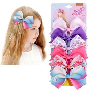 6Pcs Set Jepit  Rambut  Model Pita untuk Anak  Perempuan 