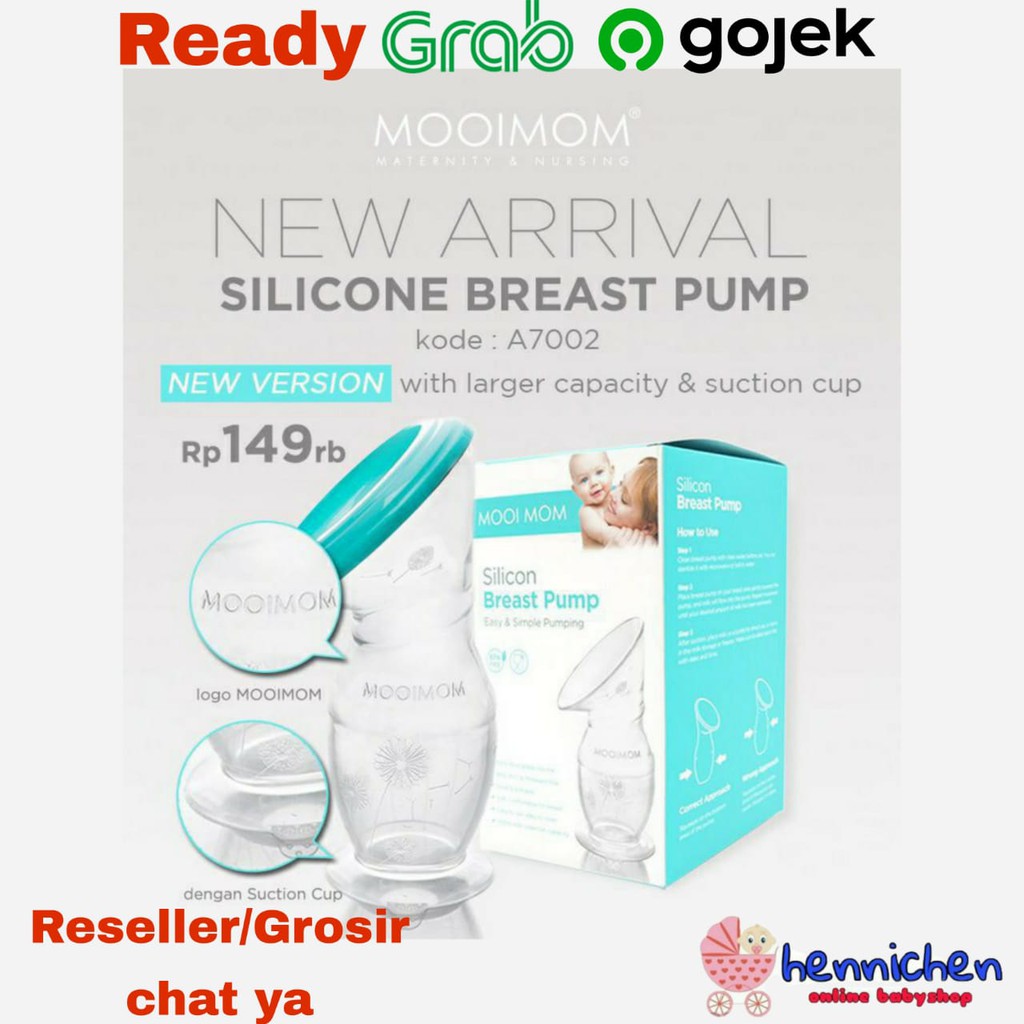 NEW MOOIMOM SILICONE BREAST PUMP CROWN / POMPA ASI MANUAL SILIKON MOOI MOM