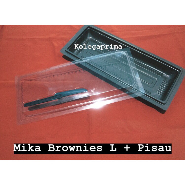 MIKA BROWNIES LARGE + PISAU/ MIKA BROWNIES MURAH ISI 10PCS