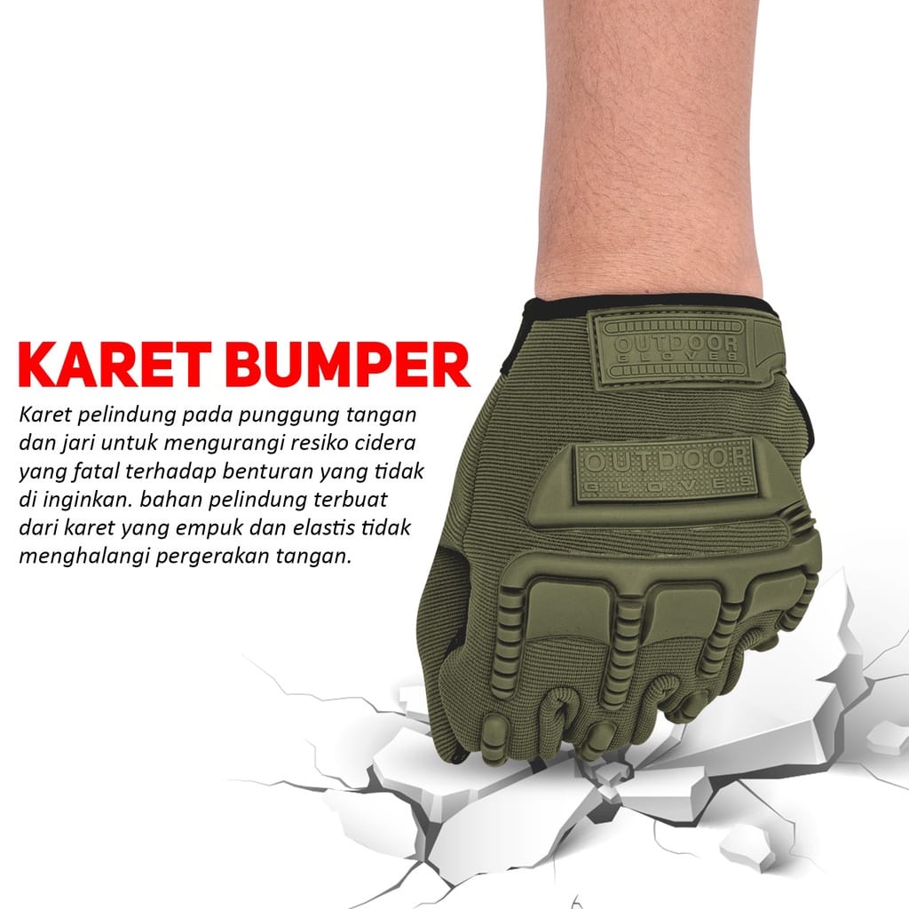 SARUNG TANGAN MECHANIX GLOVES FULL FINGER ST MOTOR ST SEPEDA - FAS-195