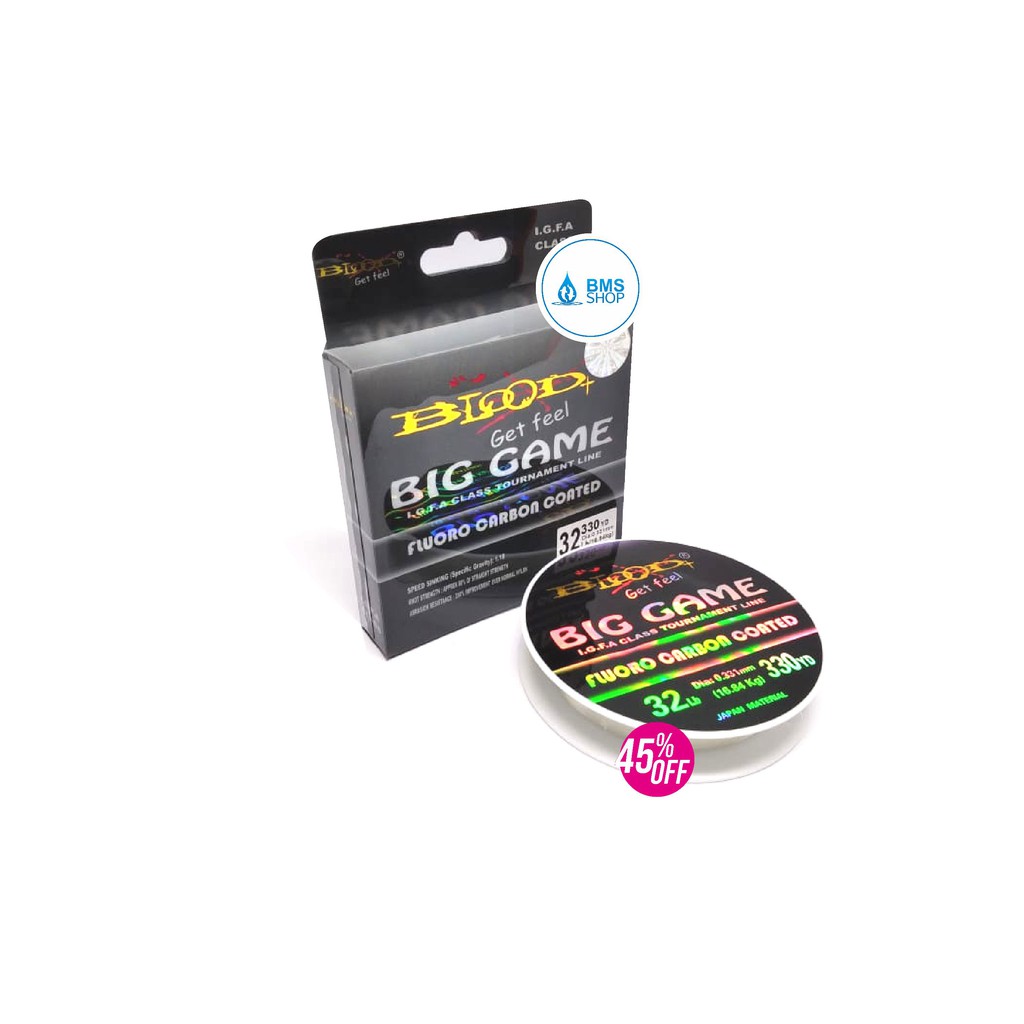 Senar Pancing Nylon Awet Dan Kuat Blood Big Game 32 Lb 0. 331 mm AA01408