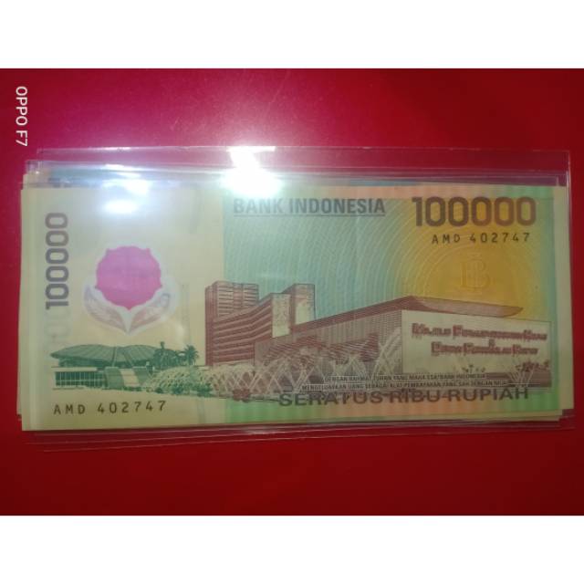 UANG KUNO MAHAR NIKAH 100.000 POLIMER BARU