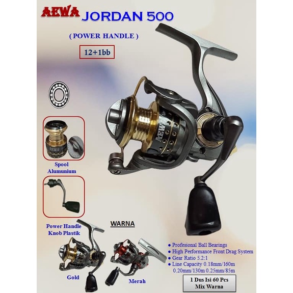 Reel SPINNING AEWA JORDAN 500 (POWER HANDLE)