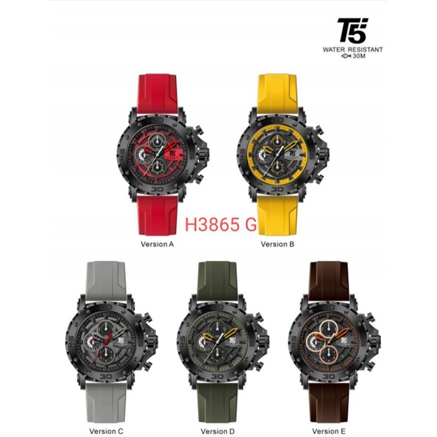 JAM TANGAN T5 H3865 G ORIGINAL