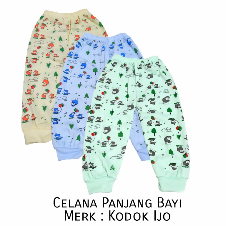 [6pcs] CELANA BAYI PANJANG FULLPRINT