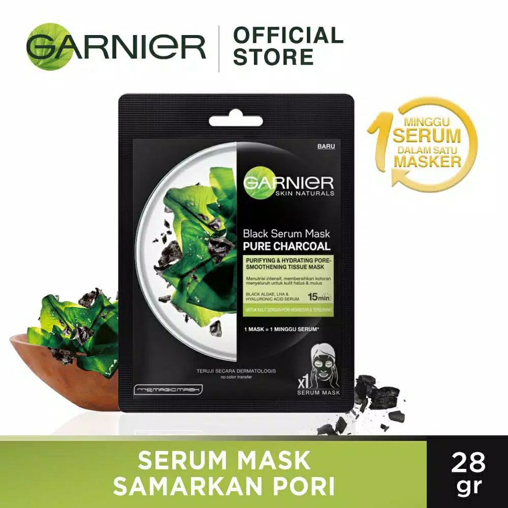 GARNIER Serum Sheet Mask Masker Wajah Face Mask All Varian