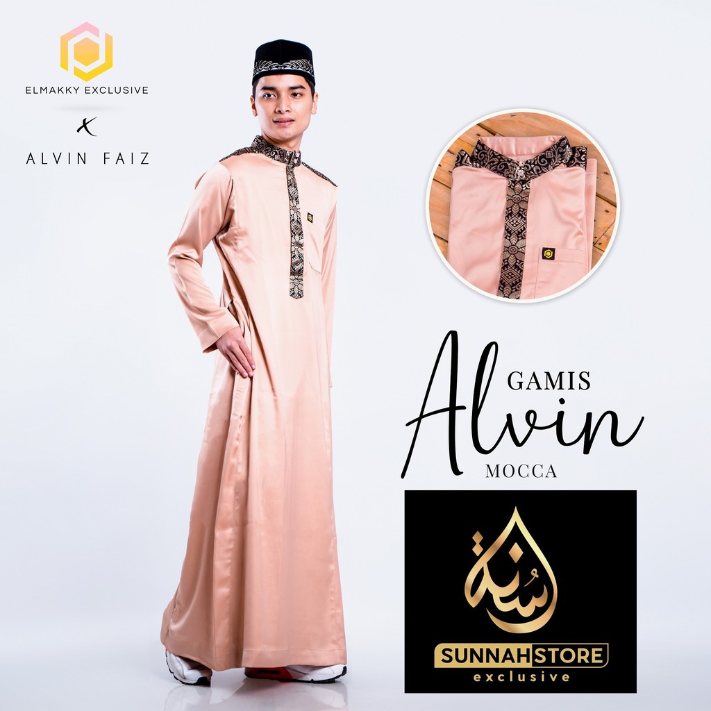 GAMIS ALVIN MOCCA BY ELMAKKY EXCLUSIVE | JUBAH PRIA ELMAKKY