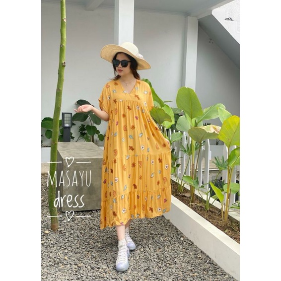 DASTER MASAYU DRESS  RUFFLE MURAH