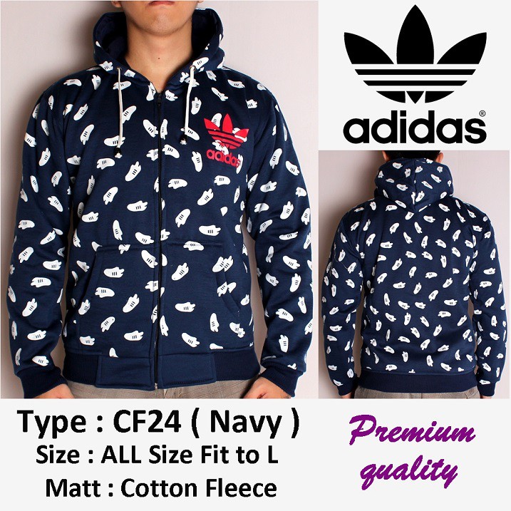 jaket hoodie adidas