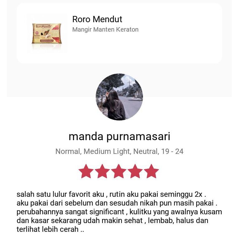 Roro Mendut Lulur Pengantin Mangir Manten Keraton Organic 20gr &amp; 40gr