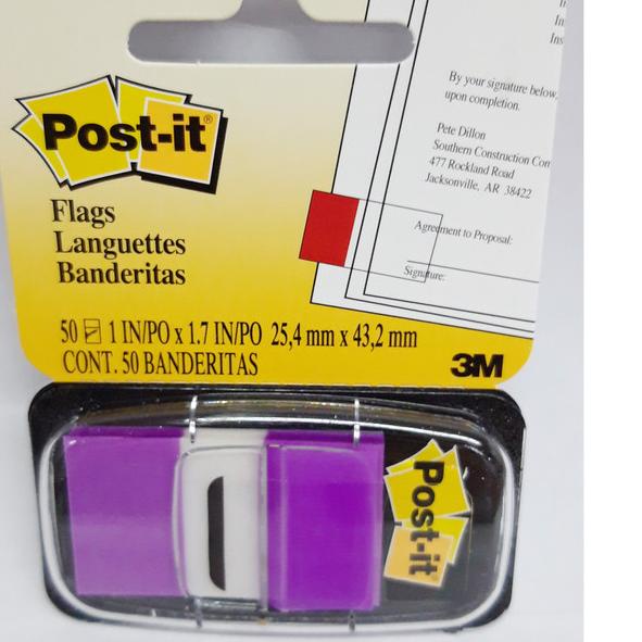 

❂ post it flags 680-8 purple ➽
