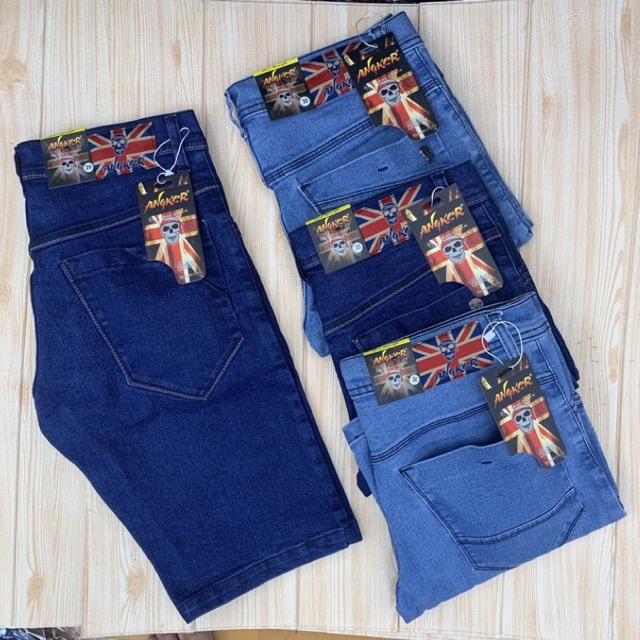 celana pendek jeans pria remaja dewasa polos slimfit strech mulur termurah original distro terlaris