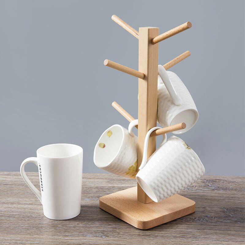 rak gelas cantik rak acesoris gantungan gelas rak kayu serbaguna rak aesthetic rak dapur / mug holde