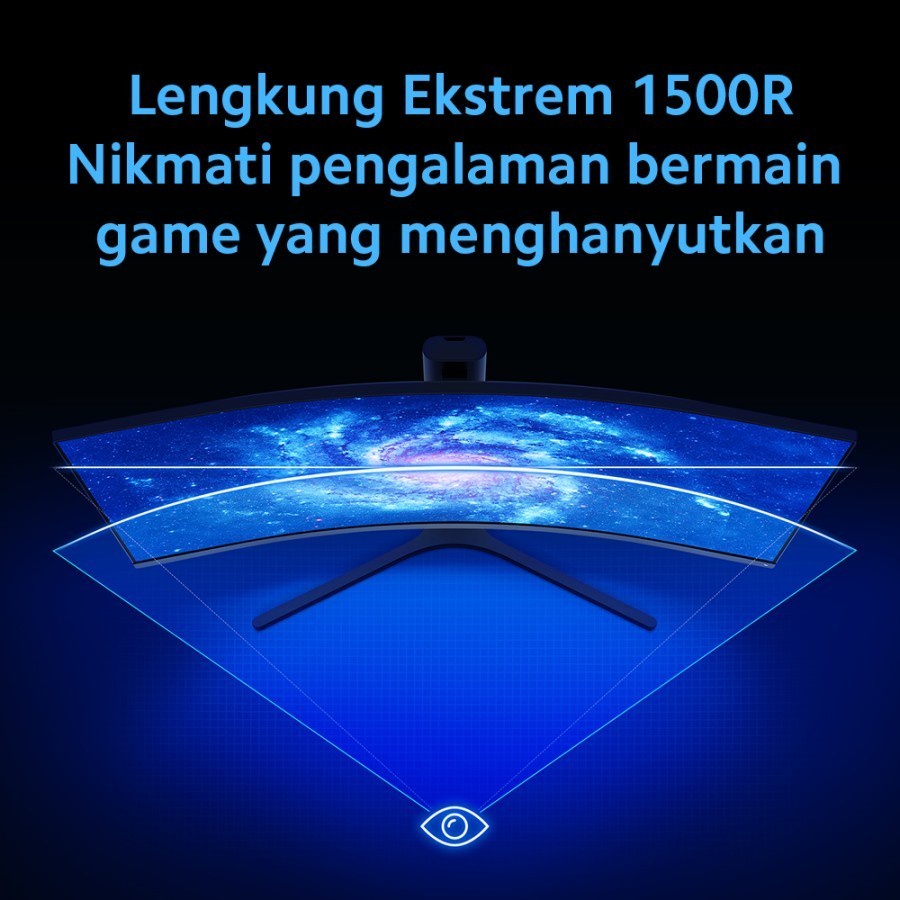 monitor Xiaomi 34 inch Curved Monitor Gaming | Xiaomi Mi Curved Gaming Monitor 34&quot; WQHD Layar Ultra Wide 144 Hz - Garansi 1 Tahun
