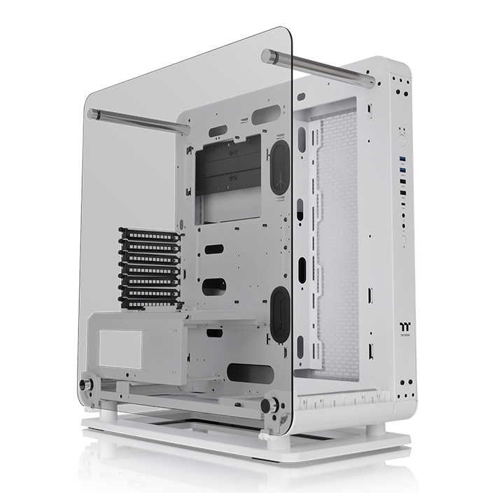 Thermaltake Casing Core P6 Tempered Glass Snow ATX Mid Tower Chassis